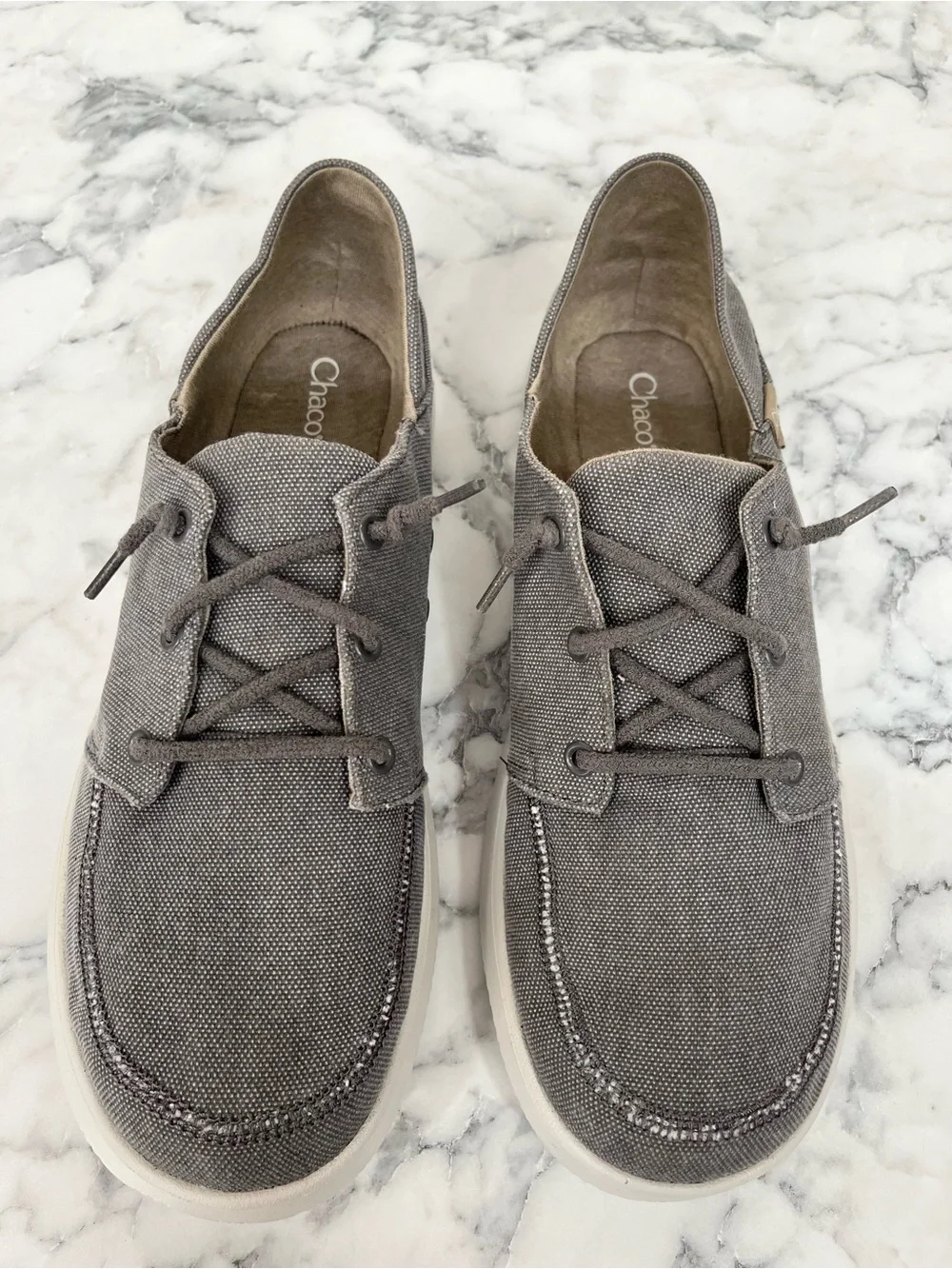 Chaco Mens Chillos Slip On Sneakers Gray Lightweight Washable Luvseat Size 9.5 - Picture 3 of 11